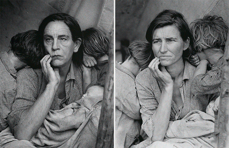 Доротея Ланж «Migrant Mother, Nipomo», Калифорния (1936 год)